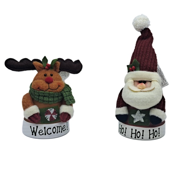 Other - Essential Collections Santa Claus Reindeer Christmas Decorative Bells